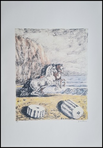 Giorgio chirico cavalli - giorgio, *